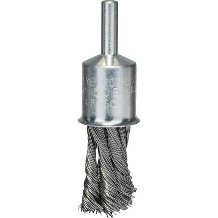 Bosch Professional Zubehör, Schleifmittel, PRO Metal heavy Pinselbürste, gerader Schaft, 19 x 0,35 mm