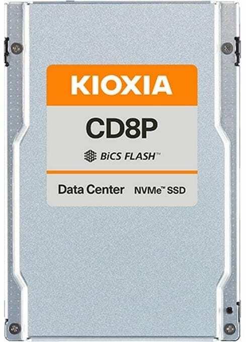 Produktbild Kioxia CD8P-R Series KCD8XPUG3T84 3840 GB 1 DWPD 2,5 63,5mm PCIe 5.0 NVMe SIE SAS SSD (3840 GB, 2.5")