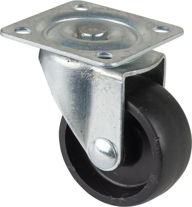 Productafbeelding BS Rollen Zwenkwiel F25.038 kunststof 40 mm tot 25 kg met plaat 42x42 mm