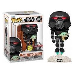 Thumbnail - Funko Pop! SW Mandalorian : Dark Trooper GITD (488) EXM