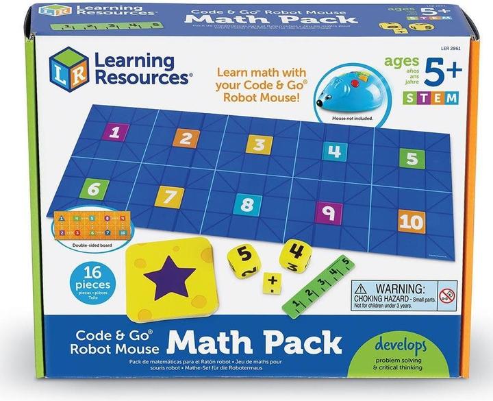 Immagine prodotto Learning Resources Lernspiel - Code & Go Robotermaus Mathe Pack (Inglese)