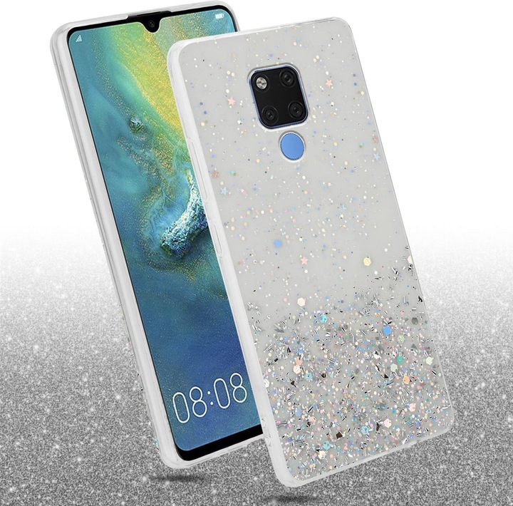Actual product image Cadorabo Bumper TPU funkelnder Glitter (Mate 20)