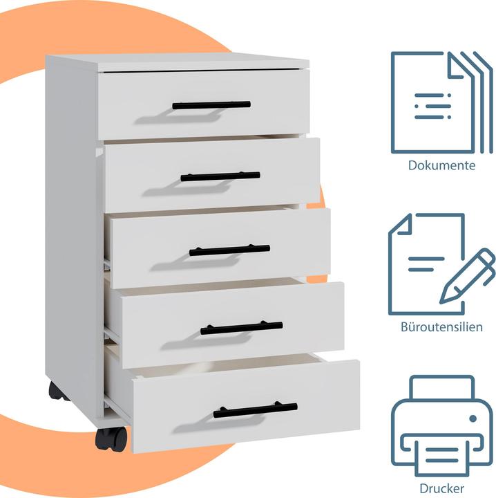 Produktbild Relaxdays Rollcontainer (40 x 40 x 69 cm)