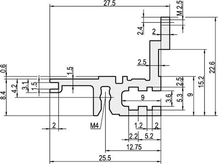 Produktbild Schroff Typ L-MZ leicht, mit Z-Schiene - MODULSCH. HINTEN 42TE L MZ