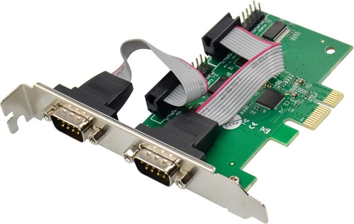 Actual product image MicroConnect PCI-E AX99100 4S DB9 RS232