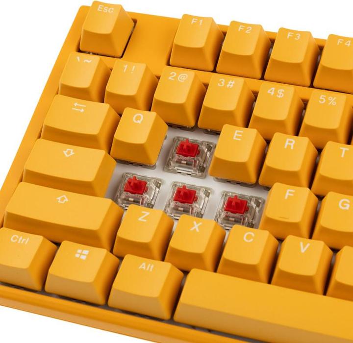 Produktbild Ducky One 3 Yellow TKL Gaming Tastatur, RGB LED - MX-Red (US) (US, Kabelgebunden)