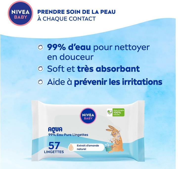 Image du produit NIVEA Aqua Feuchttücher (1 x 57 pcs)