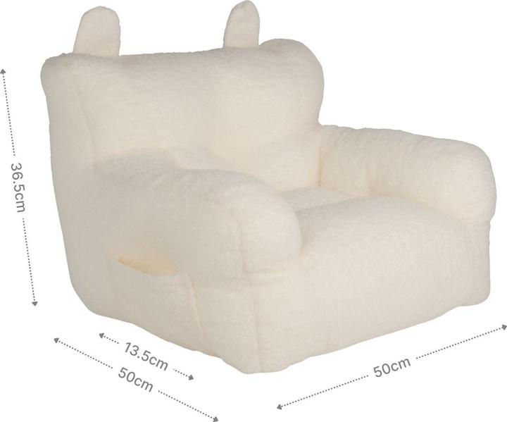 Hermex Kindersessel mit Ohren Mini-Sessel Kuschelsessel für Kinder Sitzsack (Kindersessel)