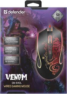 Actual product image Defender Venom GM-640L mouse (Cable)