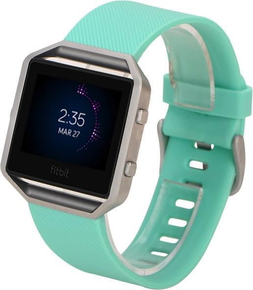 Immagine prodotto JTI Braccialetto in TPU compatibile con Fitbit Blaze - Turchese (Plastico, Sfavillio)