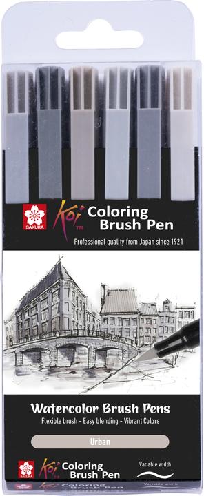 Actual product image Sakura Koi Farbe Pinsel-Set (6x)
