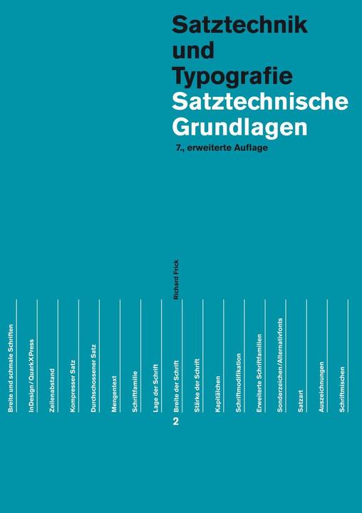 Produktbild Satztechnische Grundlagen (Deutsch, Richard Frick, 2022)