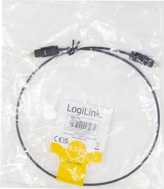 Actual product image LogiLink CA Toslink (0.50 m, Optical)