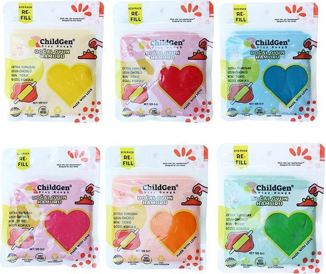 ChildGen Öko 6er Pack 2+ Bio-Knete