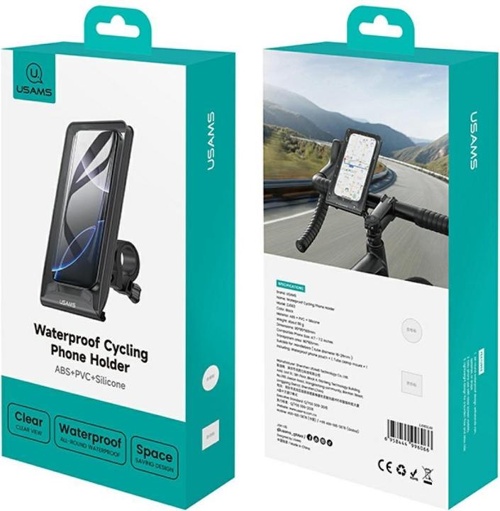 Actual product image Usams ZJ083 Waterproof Cycling Phone Holder