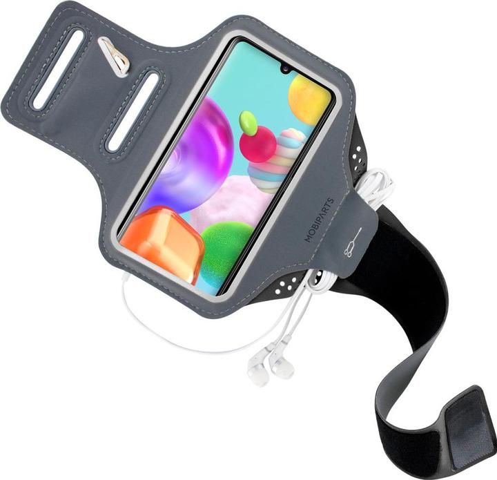 Actual product image Mobiparts Comfort Fit Sport Armband Samsung Galaxy A41 (2020) Black
