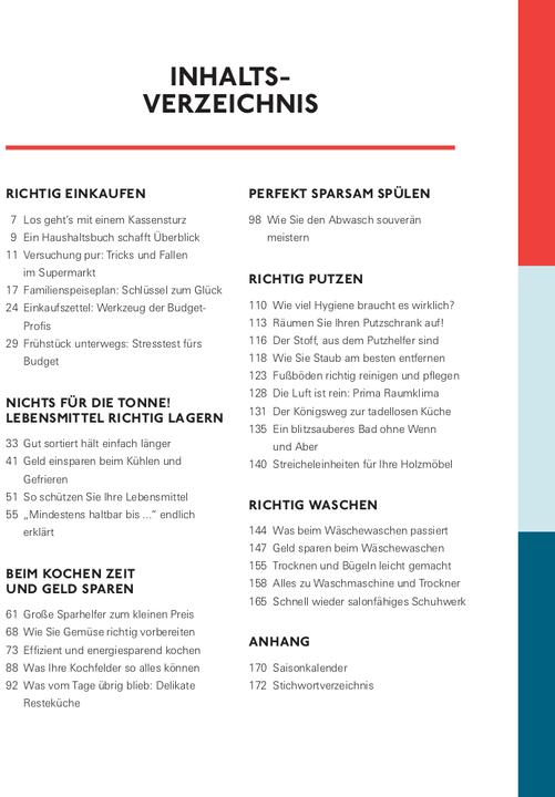 Nutritional values and ingredients Der Haushalts-Check (German, Andreas Löbbers, 2024)