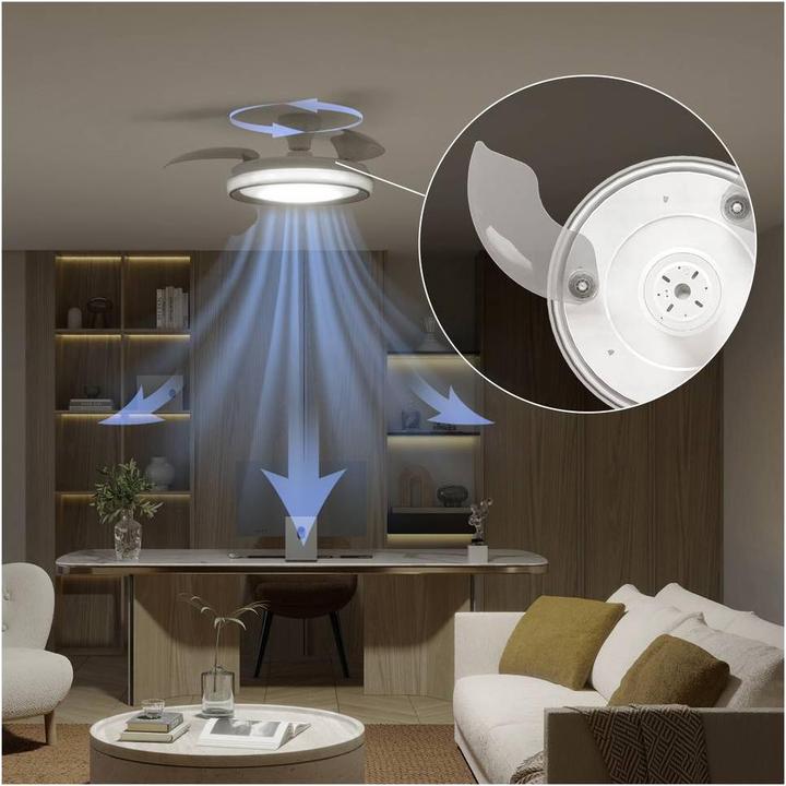 Actual product image Philips Bliss LED Deckenleuchte mit Ventilator