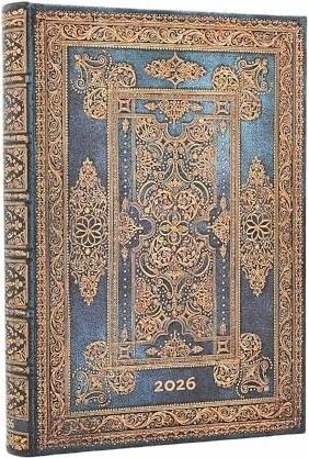 Produktbild 2026 Blue Luxe (Luxe Design) Midi 12-month Day-at-a-Time Hardcover Flexi Dayplanner 2026 (Elast (Englisch)