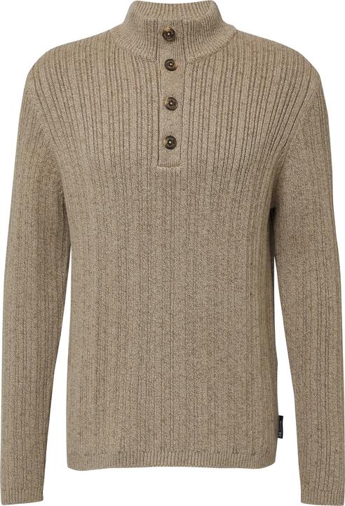 Produktbild s.Oliver Strickpullover Melierter Strick-Troyer mit Rippstruktur (M)