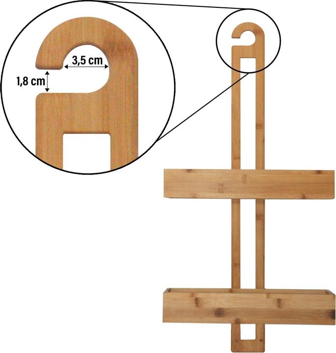 Image du produit HTI-Living Hängeregal Holz (30 x 60 x 12 cm)