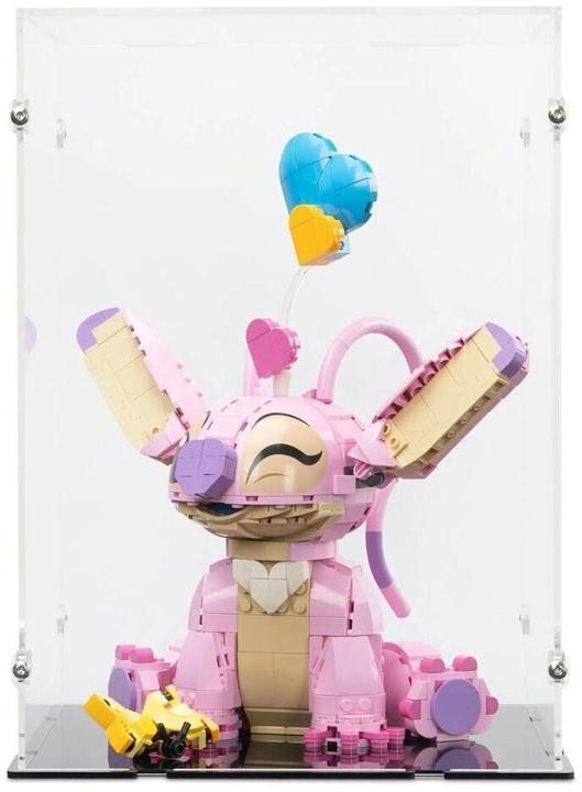 iDisplayit Display in acrilico per LEGO® 43257 Disney Angel (con fondo nero)