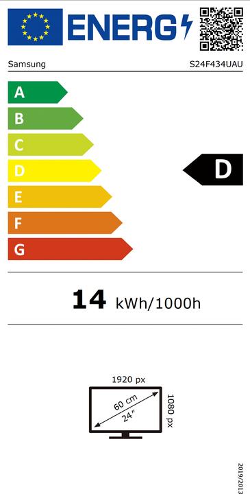 Energy Label Samsung Überwachen Sie S24F320GAU (1920 x 1080 pixels, 24")
