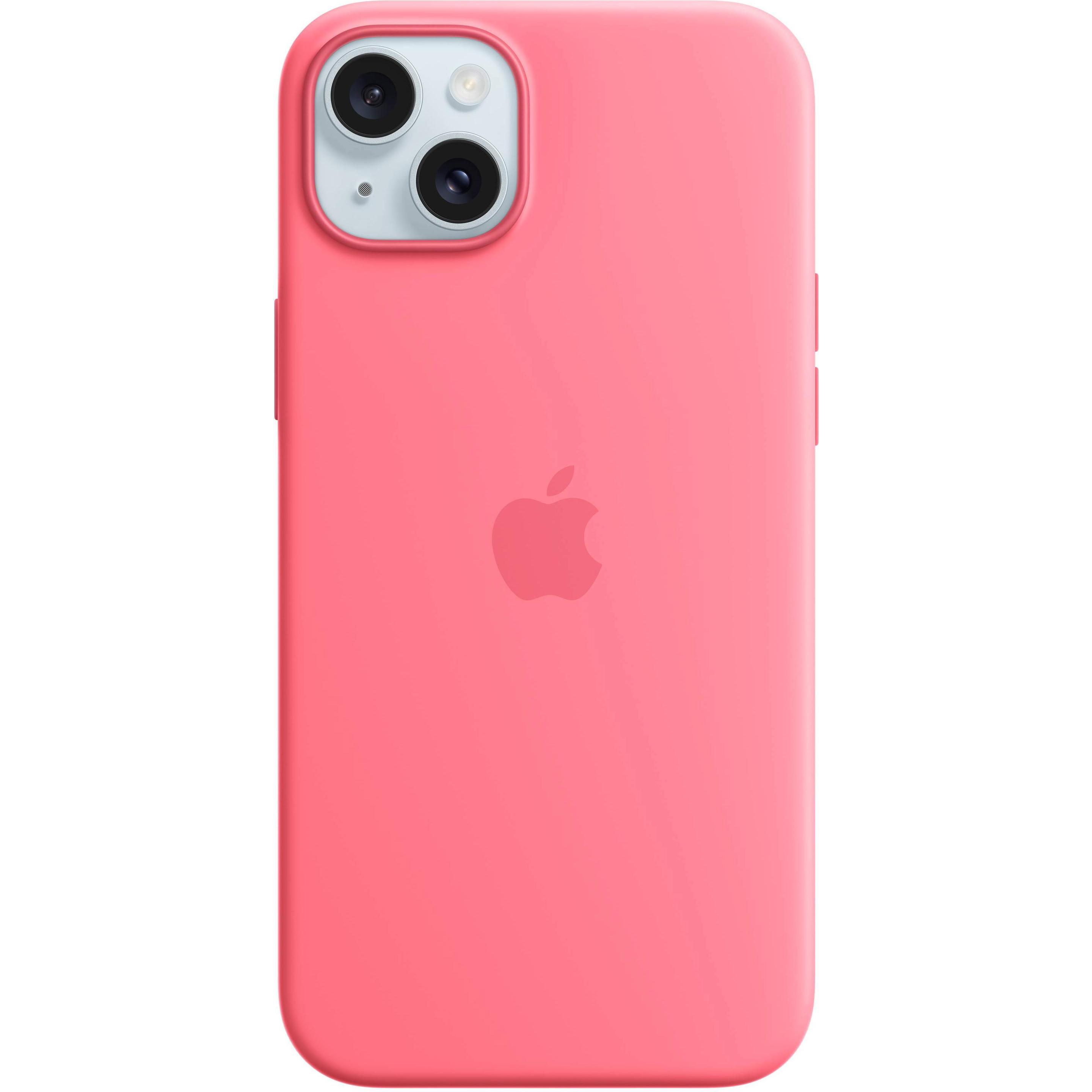 Apple Silicone Case with MagSafe (Apple iPhone 15 Plus), Smartphone Hülle, Rosa