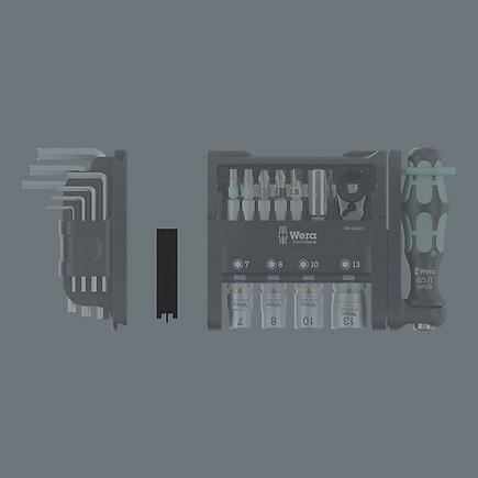 Actual product image Wera Tool-Check Modular Set Imperial 1 (1/4 x 50 mm)