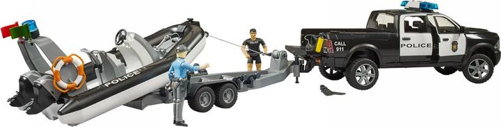 Produktbild Bruder Polizei mit Schlauchboot