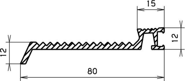 Actual product image Hebgo Threshold profiles 167