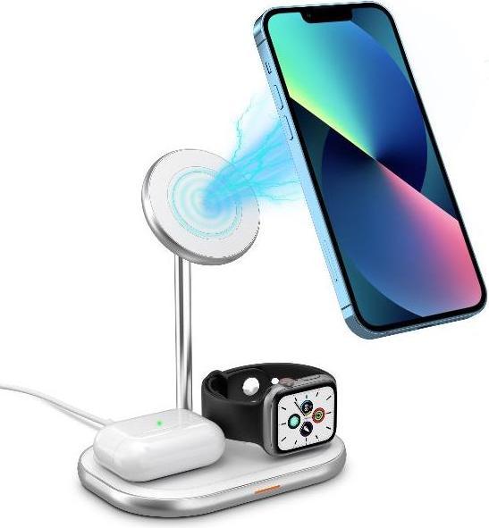 Immagine prodotto Energizer Stazione di ricarica wireless Mag Safe 15 W in alluminio di alta qualità Airpods iwatch ricarica (15 W)