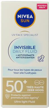 Produktbild NIVEA Sun Face Daily Fluid Spf 50 - 40 Milliliter (Sonnencreme Gesicht, SPF 50, 40 ml)