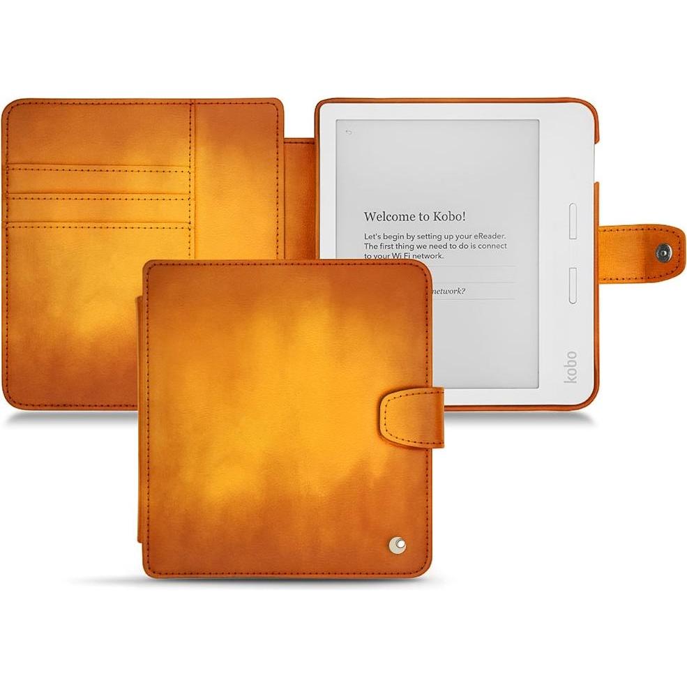 Noreve Lederschutzhülle Wallet (Libra H2O), Tablet Hülle, Orange