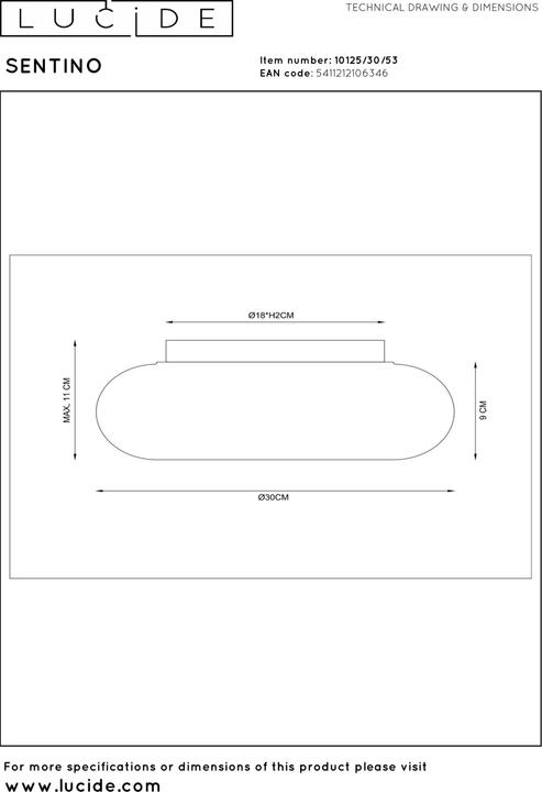 Image du produit Lucide Sentino (G9)