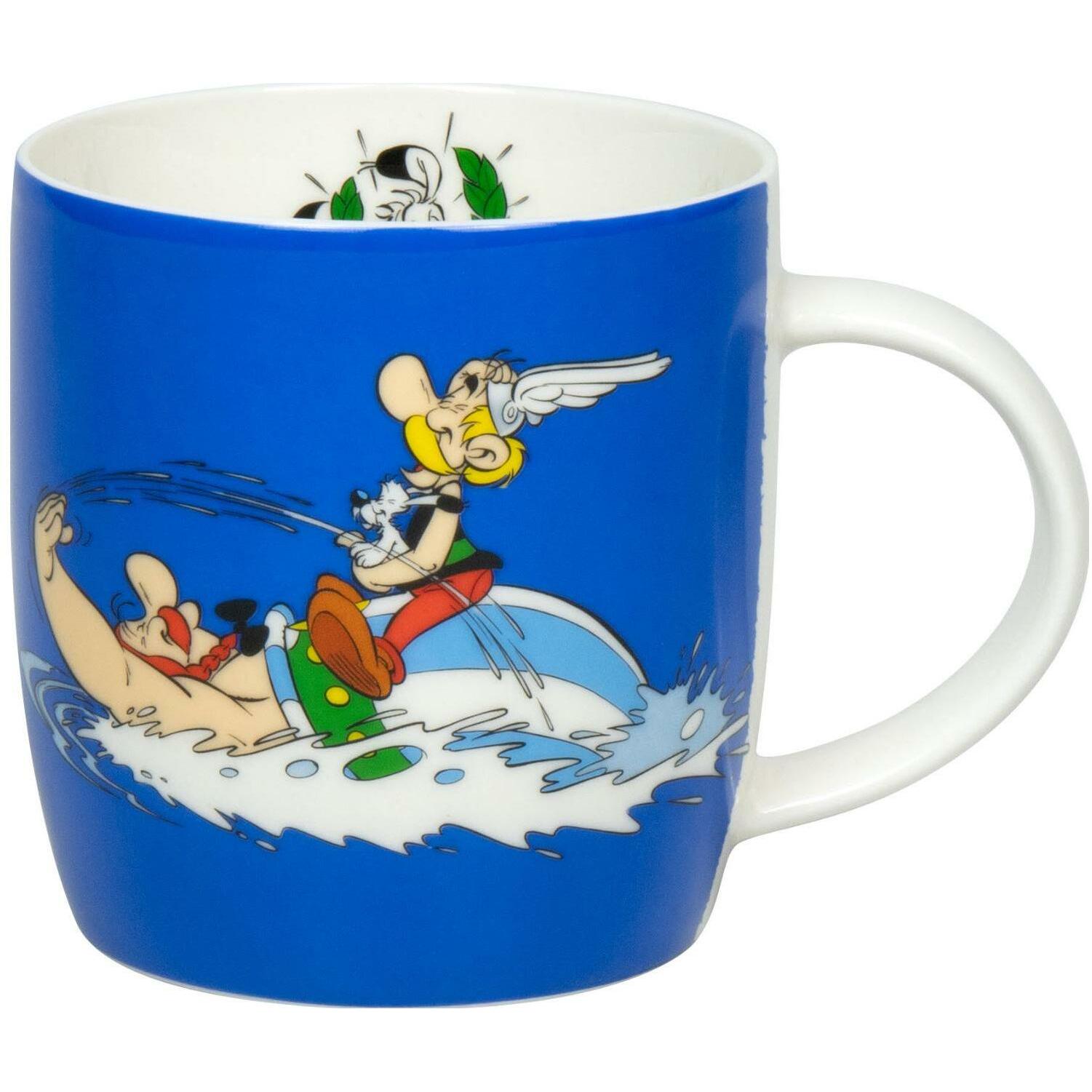 6x Könitz, Tasse, Kaffeebecher Asterix Schwimmen (400 ml, 1 x)