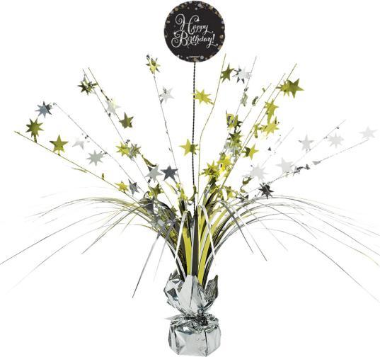 Produktbild Amscan Tischdekoration Sparkling Celebration - Gold Happy (6 Stück)