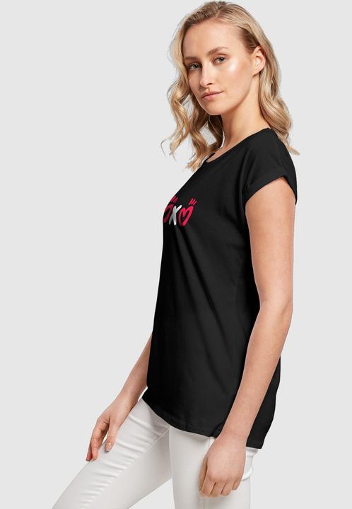 Produktbild Merchcode Ladies Valentines Day - XOXO Extended Shoulder Tee - 112689 (L)