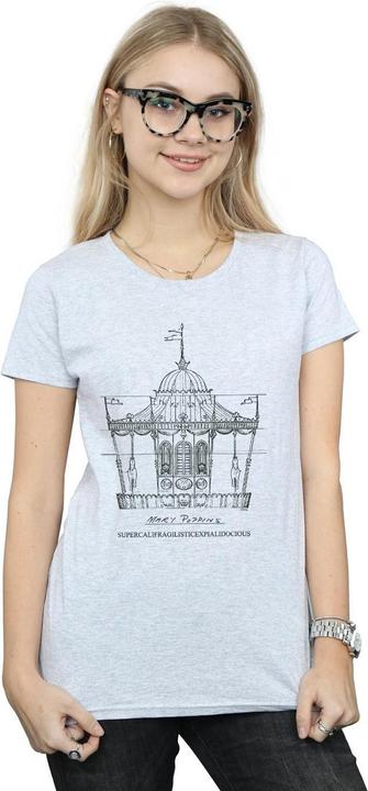 Produktbild Disney Mary Poppins Carousel Sketch TShirt (M)