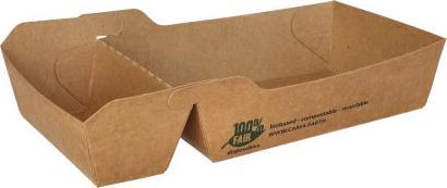Produktbild Papstar Pommes-Frites-Trays "pure" -geteilt "100% Fair" extra gross (80 x)