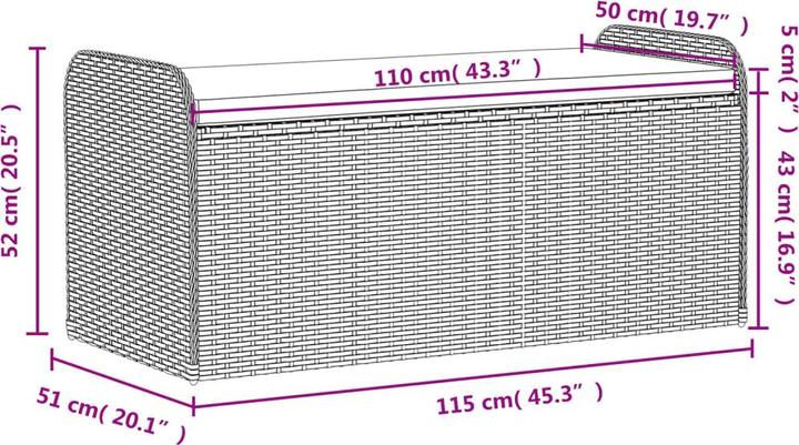 Actual product image vidaXL Bench