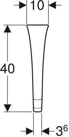 Image du produit Geberit Séparation d'urinoir 700x400x100mm blanc