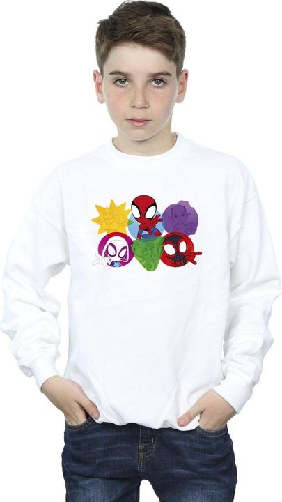 Immagine prodotto Spidey And His Amazing Friends Faces Felpa Ragazzi (140, 146)