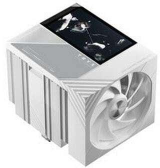 Produktbild TRYX TURRIS T620 CPU-Luftkühler, Dual-Tower, mit 5-Zoll-Display - 120mm, weiss (165 mm)