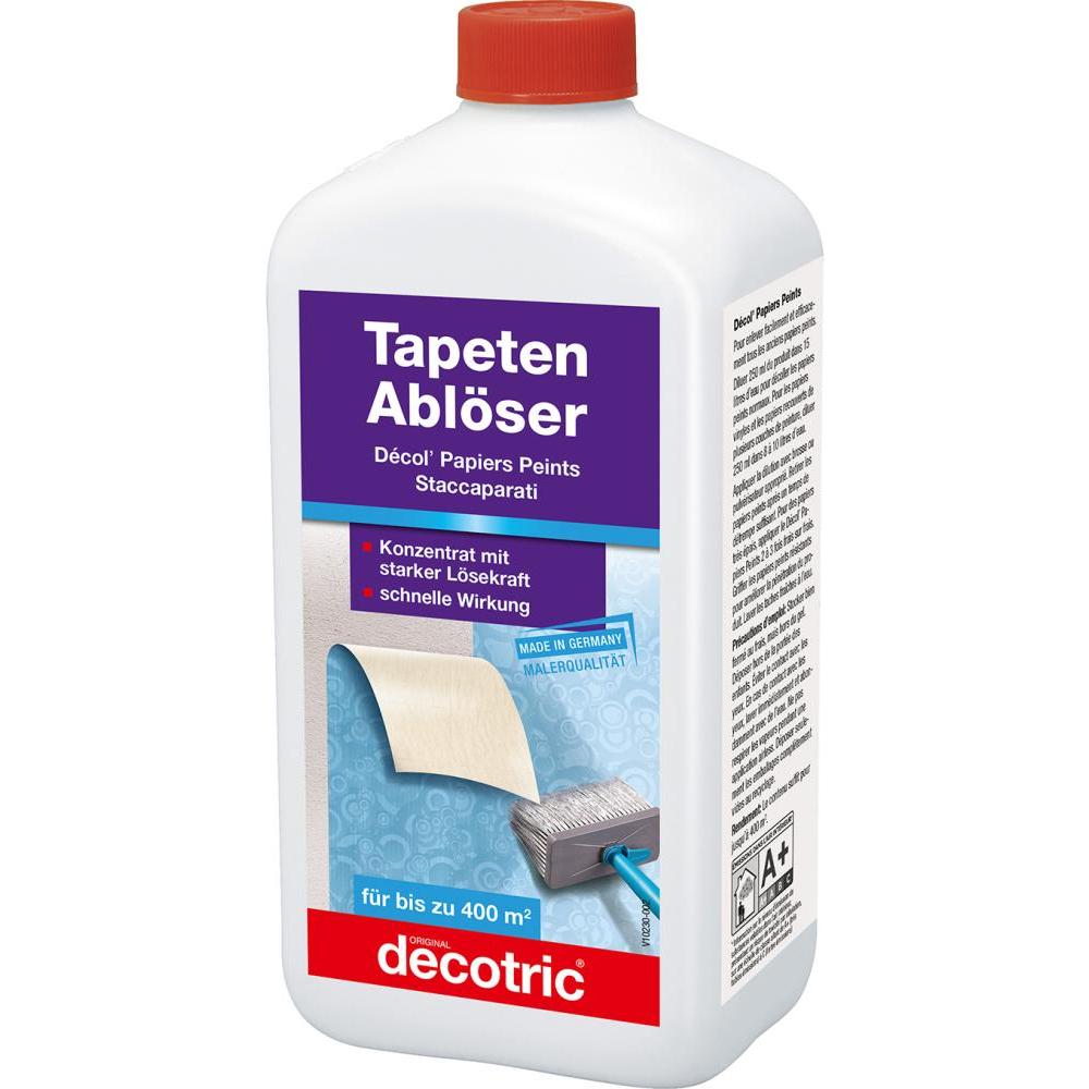 Decotric, Verdünner + Abbeizer, Tapetenablöser (1000 ml)