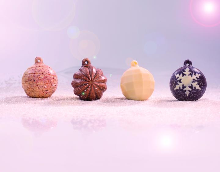 Produktbild Martellato Weihnachtskugel Schokoladenform Strahlen (6 cm)