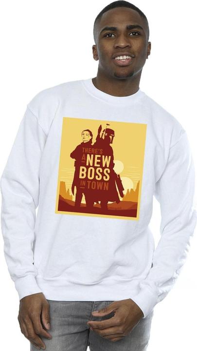 Immagine prodotto Star Wars The Book Of Boba Fett New Boss Sun Silhouette Felpa Uomo (XL)