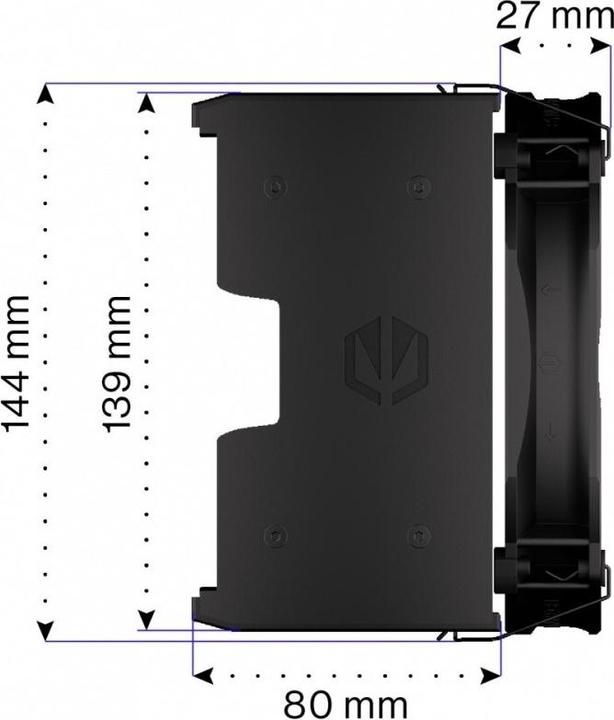 Produktbild Endorfy Fortis 5 Black (144 mm)