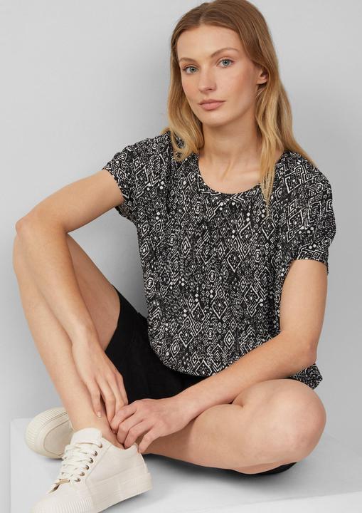 Produktbild S.Oliver T-Shirt Plissiertes T-Shirt im Relaxed Fit (40)