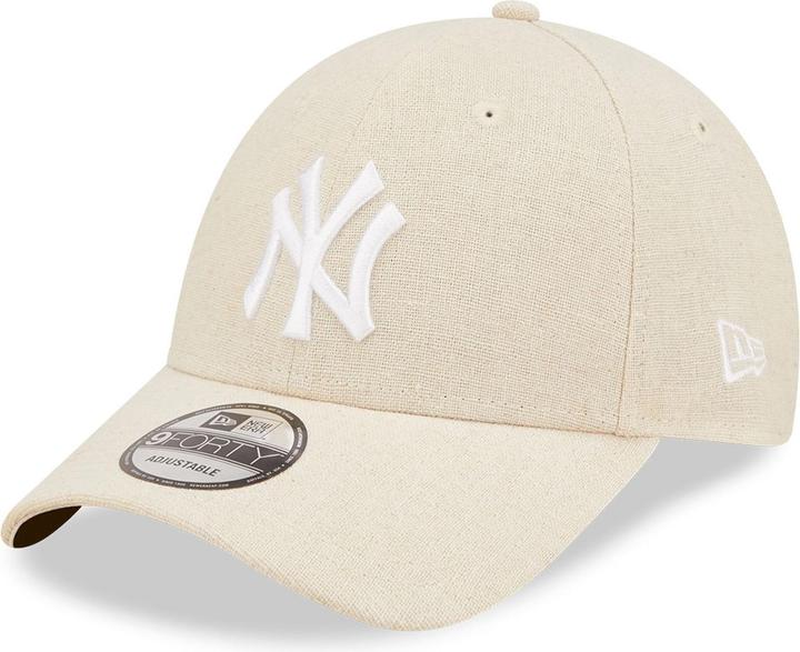 Produktbild New Era 9Forty Strapback Cap - Leinen New York Yankees Beige (One Size)